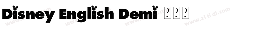 Disney English Demi字体转换